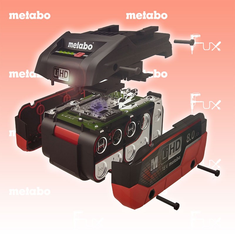Metabo Basis-Set 2 x LiHD 8,0 Ah ASC 290 + metaBox 145