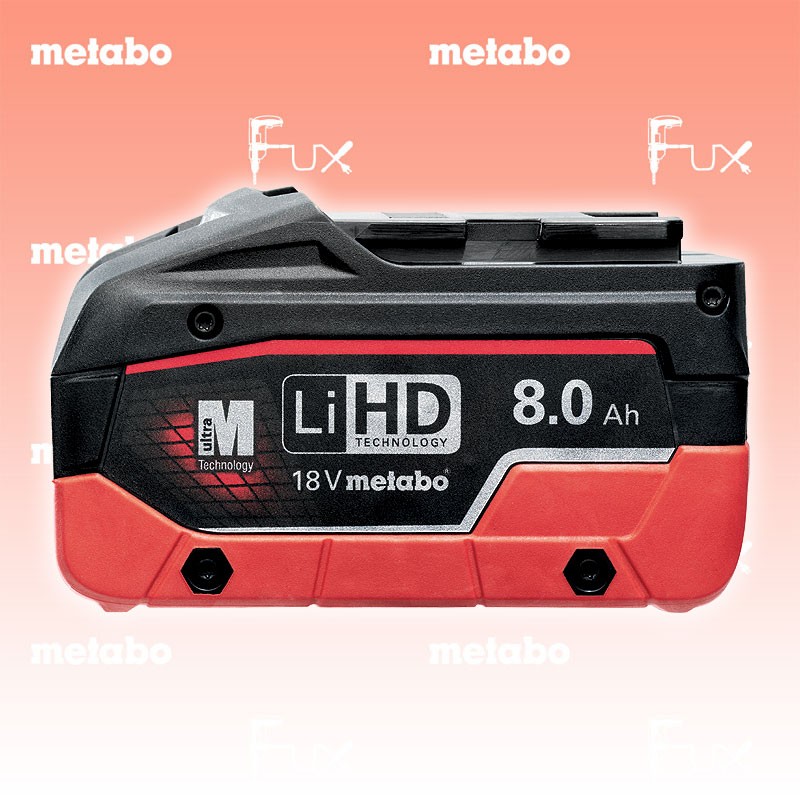 Metabo 18 V, 8.0 Ah, LiHD Akkupack