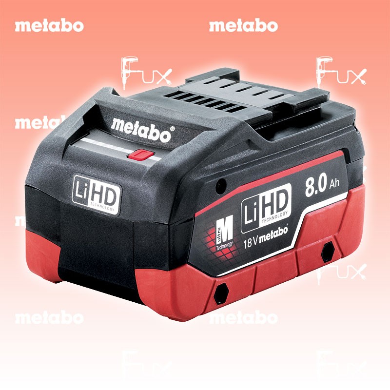 Metabo 18 V, 8.0 Ah, LiHD Akkupack