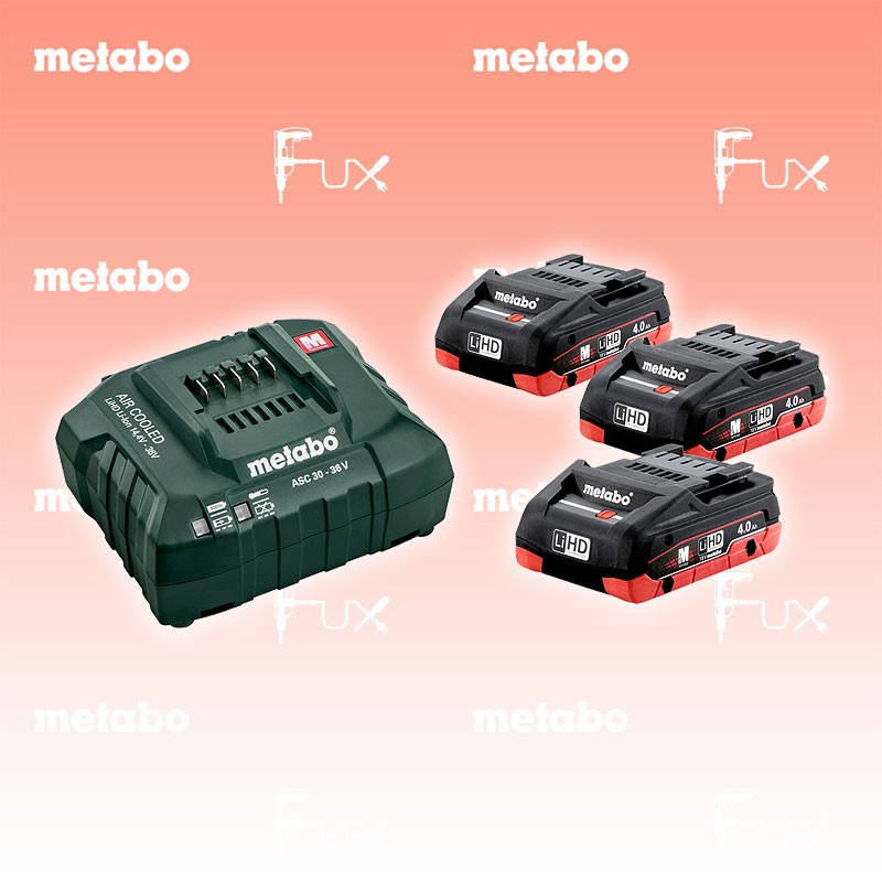 Metabo Basis-Set 4.0 Ah LiHD 3x Akkupack