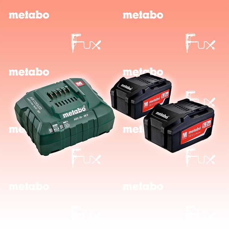 Metabo Basis-Set 5.2 Ah 2x Akkupack
