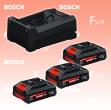3x EXBA18V-40 + GAL 12V/18V-80 Starter-Set