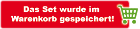 Das Set wurde im Warenkorb gespeichert